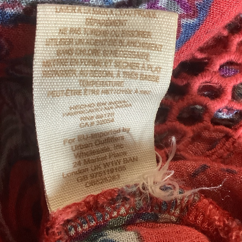 Free people just the two of us tunic. Open weave trim. Mini dress or tunic. Xl - Picture 4 of 12